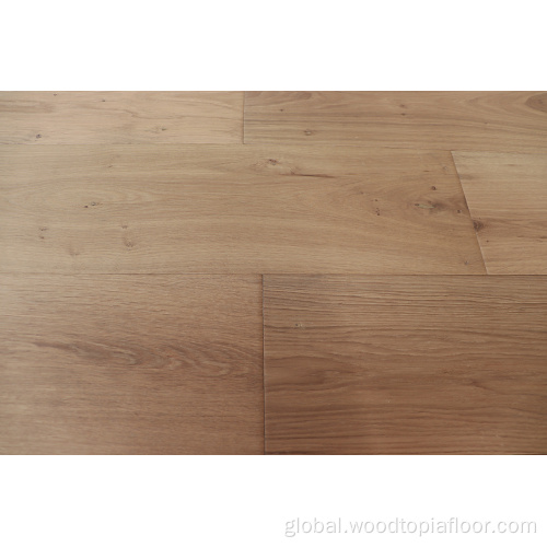 Wainy Edged European Oak Boards Natural Color Brushed Surface European Oak Supplier